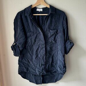 Bella Dahl Navy Button Down Shirt